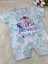 Kız Bebek Çiçekli Kısa Yazlık Tulum 6637 Mavi 1