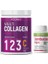 Multi Collagen Powder- Takviyesi 300GR+KARA Mürver Ekstresi Sambucus Nigra 42 Çiğneme Tableti 1