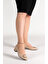Woggo 11404-352 Cilt Tokalı 3 cm Topuk Kadın Ayakkabı Ten