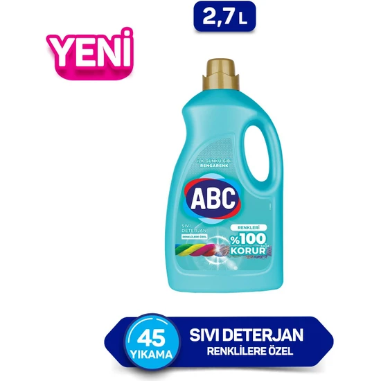 Abc Renklilere Özel Sıvı Deterjan 2,7 Lt