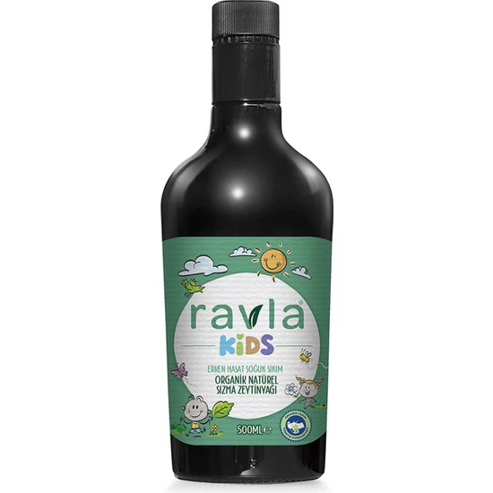 Ravla Kids Bebek Zeytinyağı – 0.3 Asit 400 Üzeri Polifenol - 500 ml