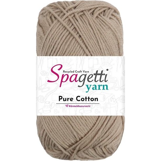 Spagetti Yarn Pure Cotton Bej El Örgü Ipliği Fiyatı