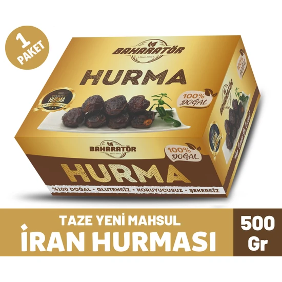 Baharatör Iran Hurması 500 gr Yeni Mahsul