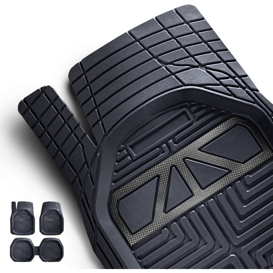 Wagell Hunter Kromlu Siyah / Karbon Volkswagen New Beetle 2011 ve Sonrası Uyumlu Paspas