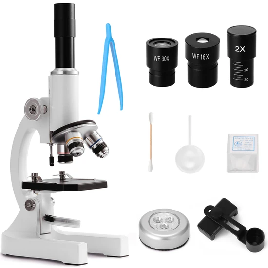 Beauty Life 64X-2400X Monoküler Optik Mikroskop Ilkokul Çocukları (Yurt Dışından)