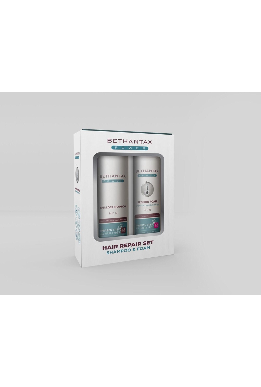Lot De 2 Sets Réparation Capillaire Bethantax Power - Shampooing Naturel, Date Expiration 2027+