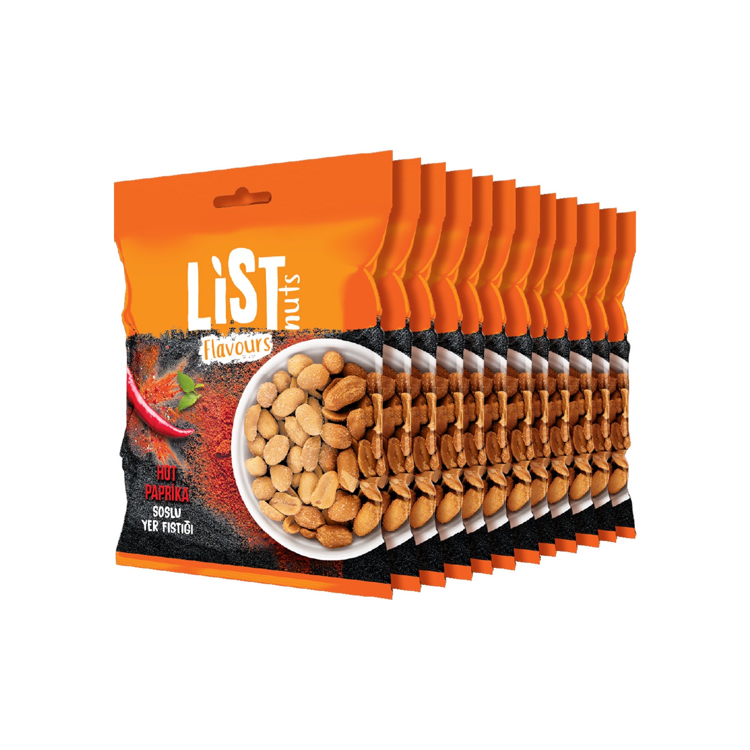 List Flavours Hot Paprika Soslu Yer Fıstığı 12 x 150 G Fiyatı