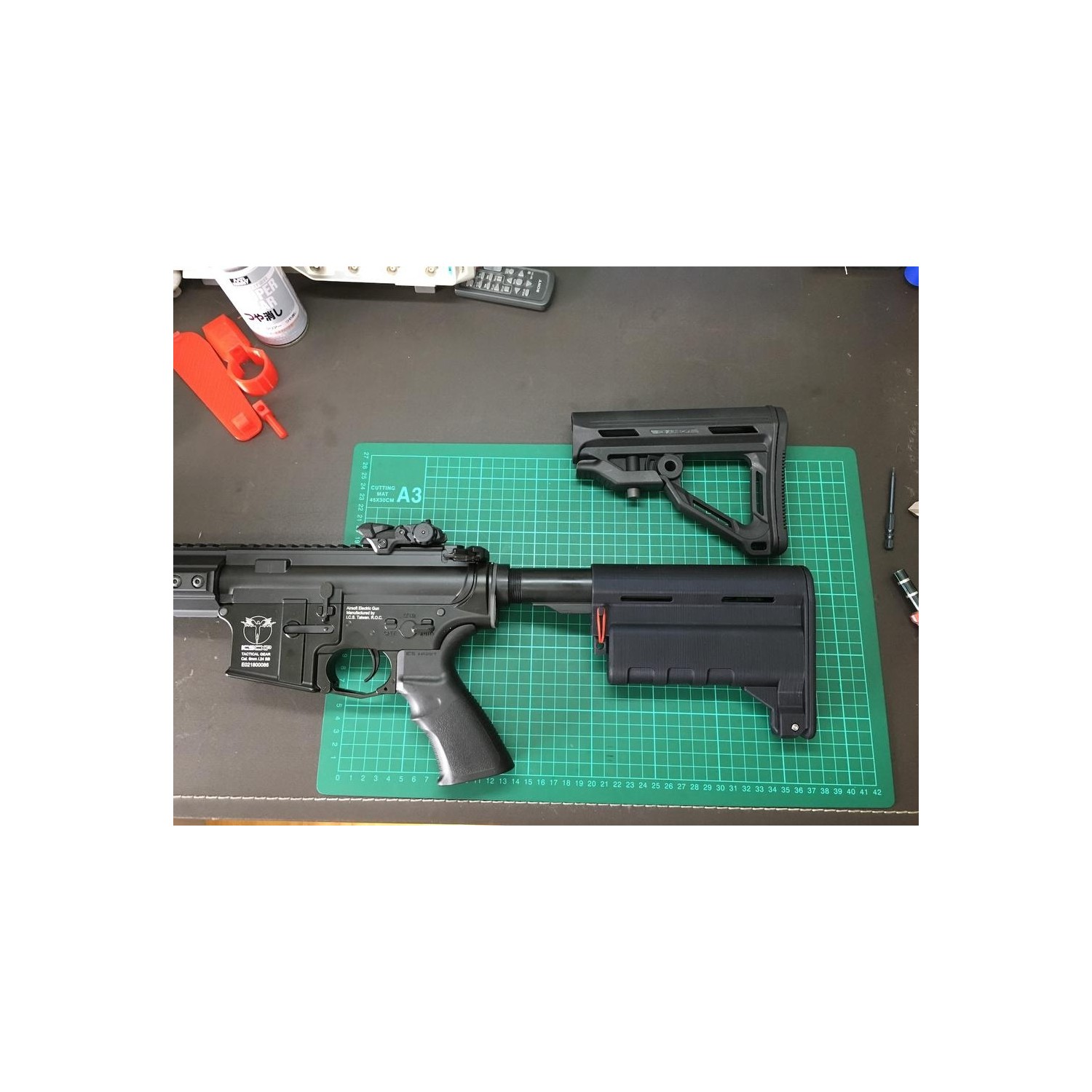 Debond Airsoft M4 Aeg Larger Battery Stock Plastic Fiyatı