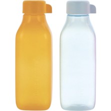 Tupperware Eko Şişe Suluk Matara 500 ml 2'li Kare Set