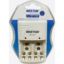 Beston C802 AA/AAA/9V Çoklu Pil Şarj Aleti