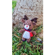 Amigurumi El Örgüsü Oyuncak Postacı Geyik