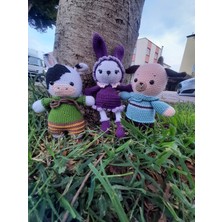 Amigurumi El Örgüsü Oyuncak Sevimli Üçlü