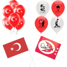 Parti Sürprizi Çıtalı Ay Yıldız Bayrak Set