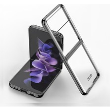 Dexmon Samsung Galaxy Z Flip 3 Kılıf Metal Görünümlü Ultra Ince Katlanabilen Crieff Case