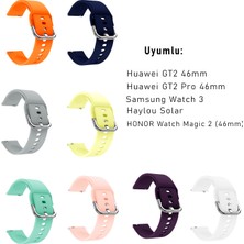 Kyver Xiaomi Watch S1 ve S1 Active Silikon Kordon 22 mm Uyumlu (Siyah)