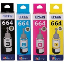 Eko Kartuş Epson Ecotank L130 T664 Set Muadil Mürekkep