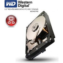 Wd 3.5 Red 4tb Intellıpower 64MB Sata3 Nas HDD WD40EFRX (7/24)