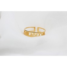 Glorria Kişiye Özel Roma Rakamı Gümüş Yüzük