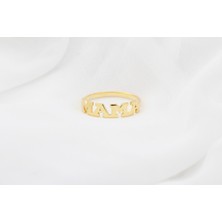 Glorria Kişiye Özel Isimli Mama Gümüş Yüzük