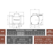 Vibramod Vma 3/2300 Vibrasyon Motoru Trifaze (380V) 3000 Devir 2364,24 Kgf 2.3 Kw