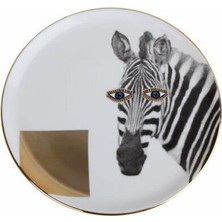 Qalitte Porland Wild Life Zebra Düz Tabak 20CM