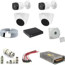Dahua Kamera 2mp 1080P 4 Adet  Fullhd Güvenlik Kamera Seti