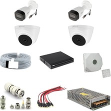 Dahua Kamera 5mp 1080P 4 Adet  Fullhd Güvenlik Kamera Seti