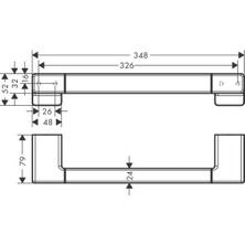 Hansgrohe Addstoris Tutunma Barı Krom 41744000
