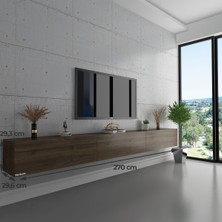 Myniture Duvara Monte Tv Sehpası Ceviz S6108-2