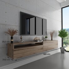 Myniture Duvara Monte Tv Sehpası Çırağan S6110-3
