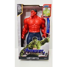 Avengers The Hulk Kırmızı Renk Red Hulk 30 cm Işıklı Sesli Figür Kahraman Oyuncak