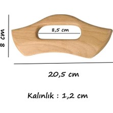 Wmoloxs Ahşap Masaj Aleti  Lenf Drenaj Masajı %100 Doğal