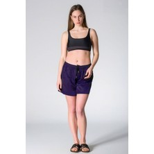 My Sea Kadın Büyük Beden Deniz Şort Düz Desenli Su İtme Özelliği ile Rahat Kullanım