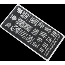 Aba Nails Nail Art Stamping Baskı Plakası