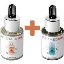 Promed Clinic C Vitamini ve Leke Önleyici Serum 30 ml +  Hyaluronic Serum 30 ml