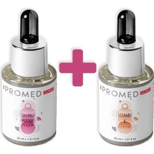 Promed Clinic Peptit  Serum 30 ml + C Vitamini ve Leke  Serum 30 ml