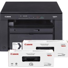 Canon MF3010 Siyah Beyaz Lazer Yazıcı/Fotokopi+Tarama + 2x CRG 725 (Canon Eurasia Garantili)