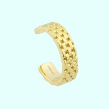 Sembol Gold Altın Kıkırdak Küpe 14 Ayar Earcuff