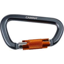 Attract 28KN D Şekli Carabiner Alüminyum Otomatik Kilitleme Dağcılık Gri Tırmanma (Yurt Dışından)