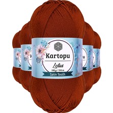 Kartopu 5 Adet Lotus Bikini Büstiyer Bluz Örgü Ipi  K834 Taba