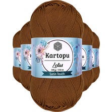 Kartopu 5 Adet Lotus Bikini Büstiyer Bluz Örgü Ipi  K840 Koyu Hardal