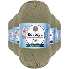 Kartopu 5 Adet Lotus Bikini Büstiyer Bluz Örgü Ipi  K874 Bej