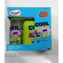 Renga Kral Şakir Beslenme Kabı Pipetli Trıtan Matara Set