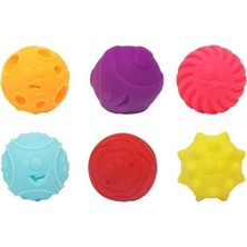 Tekno İstanbul Erpa Oyuncak  Soft Aktivite Topları 6'lı Set Yumuşak Elastik Top