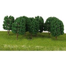 Flower World 10 Parça Modeli Yeşil Ağaç Tren Demiryolu Sokak Parkı Peyzaj Tasarım Ho Ölçeği (Yurt Dışından)
