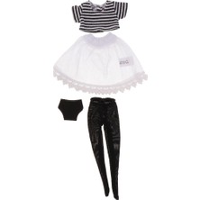 Tashow Trendy Rahat Çizgili Üst + Çorap + Elbise + Iç Çamaşırı 12 '' Blythe Bebekler (Yurt Dışından)