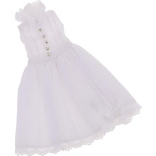 Tashow Moda Beyaz Prenses Kolsuz Elbise W / Dantel 12 '' Neo Blythe Bebekler Için (Yurt Dışından)
