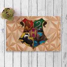 Vagonik Hogwarts Dijital Baskılı 50X70CM Dekoratif Çok Amaçlı Iç ve Dış Kapı Paspası