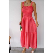 Tülay Butik Viskon Kumaş Gipe Yaka Elbise