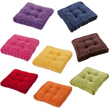 Remiel 40 cm Tatami Yastık Sqaure Kalınlaşmak Yastık Kat Yoga Sandalye Koltuk Mat Mor (Yurt Dışından)